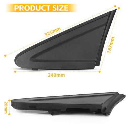 Driver Left Side Mirror Corner Triangle Cover Trim for Honda Civic 2012-15 2013 - Picture 4 of 9