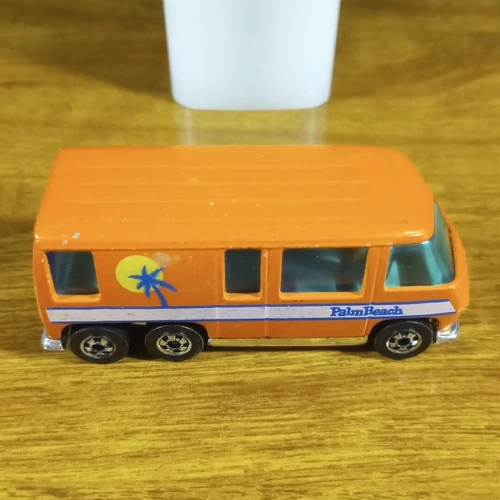 Hot Wheels Vintage GMC Motorhome Orange Plastic Base BW Blackwall Hong Kong 1979
