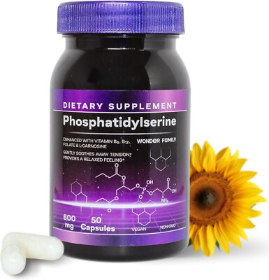 Phosphatidylserine Cognitive & Memory Support Supplement with Sunflower Lecithin