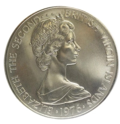 1976 Virgin Islands Dollar - Queen Elizabeth II Uncirculated Coin - Rare!!