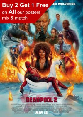 Deadpool 2 Filmposter A5 A4 A3 A2 A1