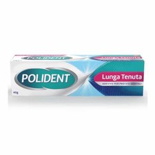 Polident Fissativo Lunga Tenuta Adesivo Protesi Dentale Gusto Menta, 40g