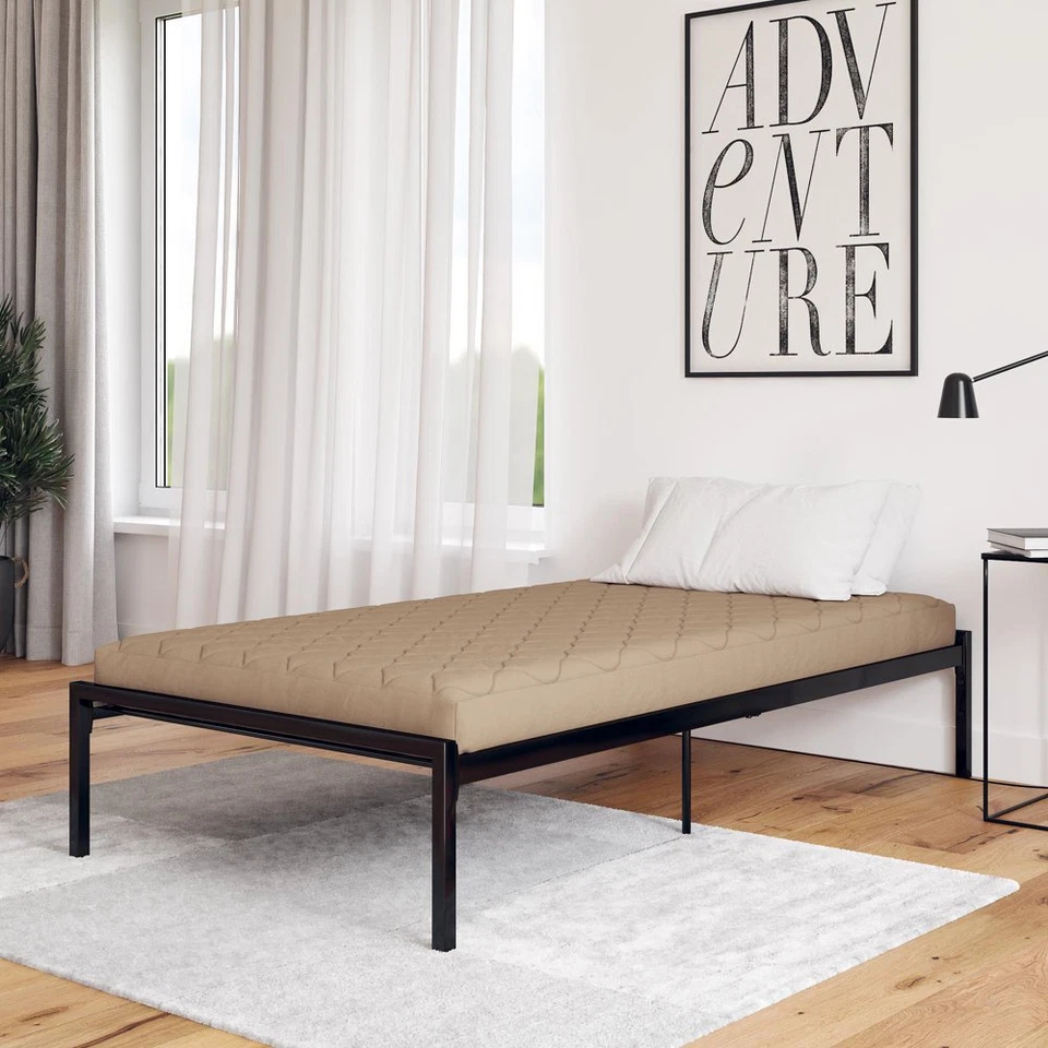 6 pol. Colchão acolchoado termo-ligado poliéster dormir conforto duplo tamanho completo - Imagem 2 de 4