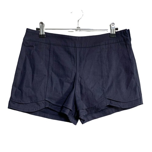 TOBI Once Again Navy Blue Curved Scallop Hem Shorts NWT Size M - Picture 2 of 10