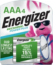 Pilas AAA recargables Energizer Power Plus (paquete de 4)