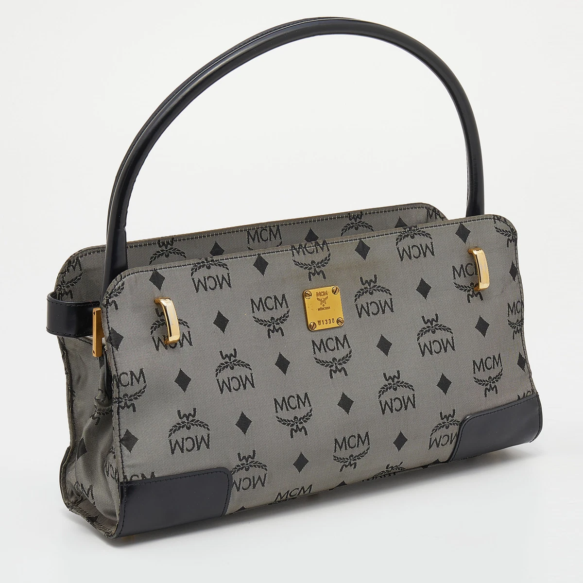 Mcm Shoulder Bag Black Nylon