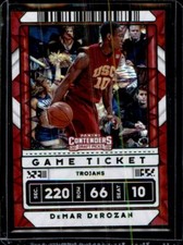 2020-21 Contenders Draft Picks Game Ticket Green Explosion #49  DeMar DeRozan V