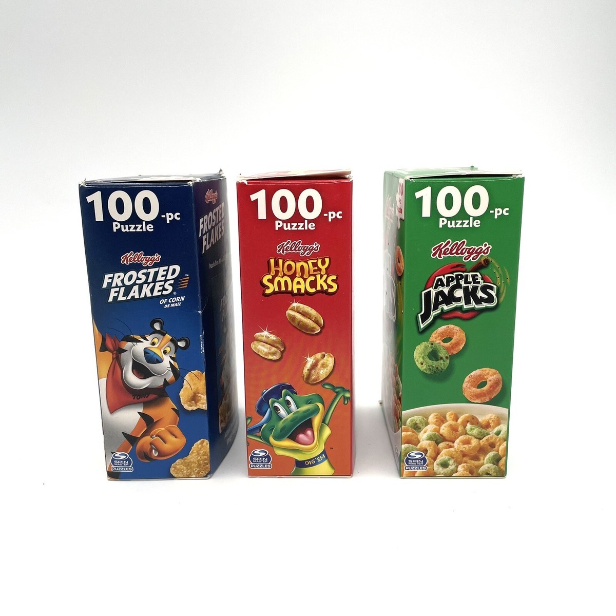 KELLOGGS FROSTED FLAKES HONEY SMACKS APPLE JACKS 100 PIECE PUZZLES