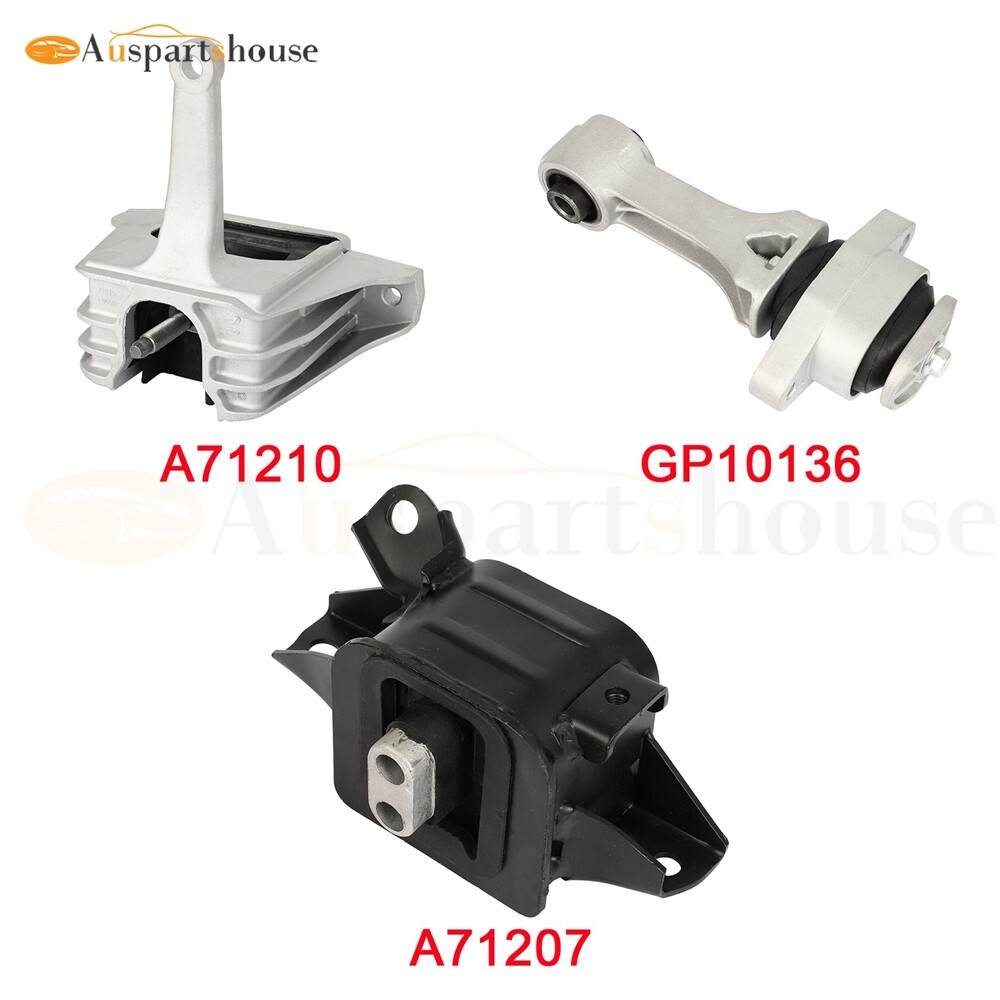 Engine Mount 3-Piece Engine & Transmission Mount Set For Hyundai & Kia - Reduces Vibration Engine Mount Set