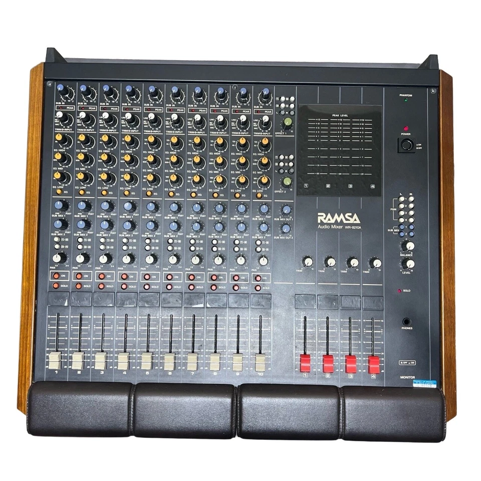 Panasonic RAMSA WR-8210A Audio Mixer 10-Channel Analog LED EQ Phantom Power - Image 4 of 4