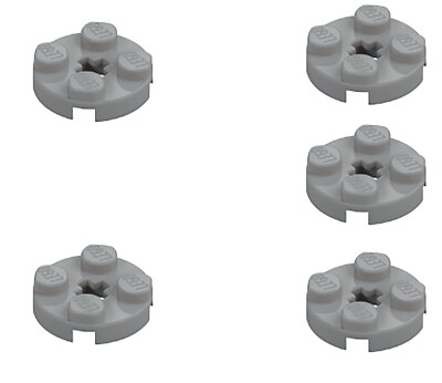 ヒグチユウコ ROUND PLATE2枚組 5 New LEGO Medium Stone Grey 2x2 Round Plates w Axle Hole 4032