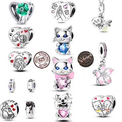  Charms Anhänger  Stopper Silber 925 für Pandora Armband Kette 2025 Trend Neu  