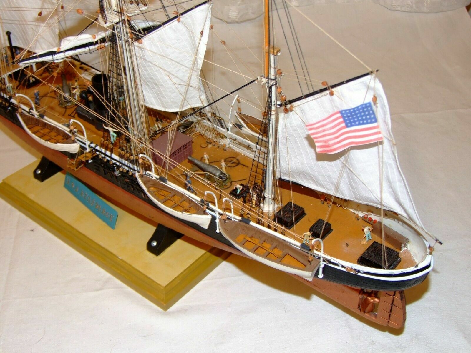 Revell USS Kearsarge 196 set of Standard sails for mode sewed on CNC