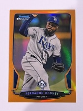 2013 Bowman Chrome Orange Refractors #51 Fernando Rodney /25