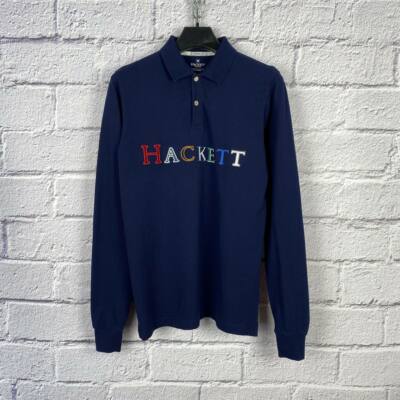HACKETT London Kid's Big Logo Dark Blue Long Sleeve Pullover Age 15-16