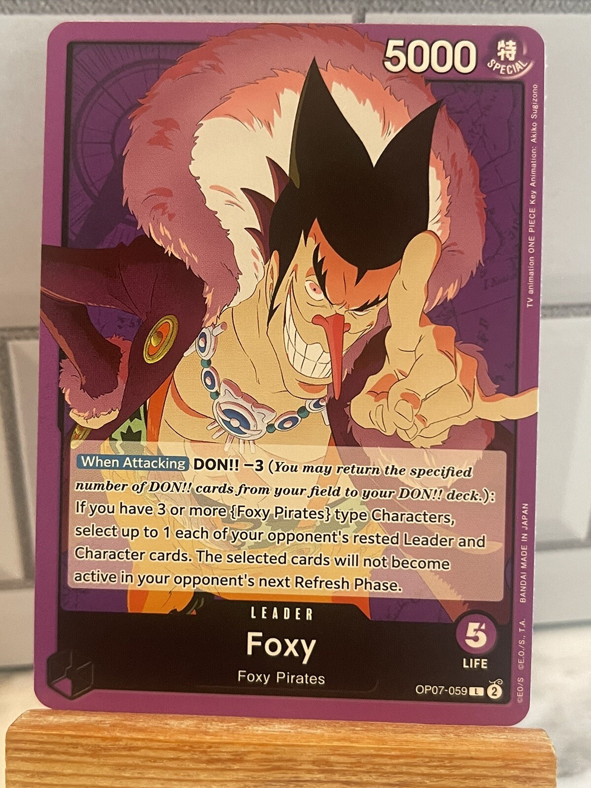 Foxy L OP07-059 ENGLISH ONE PIECE Card Game 500 Years in Future NM