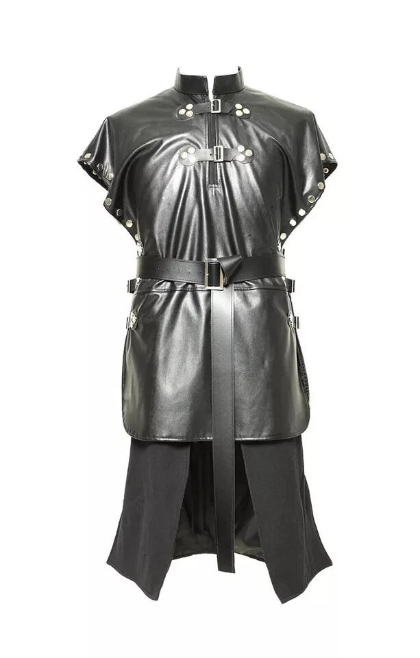 HOT  Game of Thrones Jon Snow Costume Cosplay Outfit Cloak Fur Collar Hallowee - Image 4 of 4