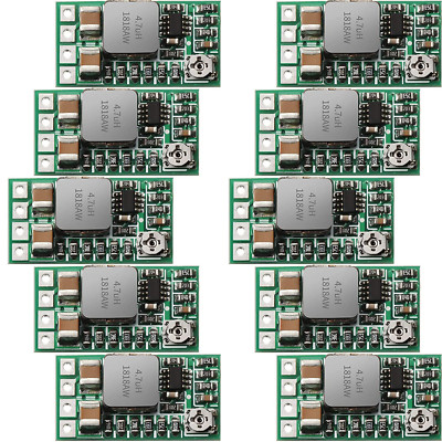 10 Pieces 5V Regulator Module Mini Voltage Reducer DC 4.5-24V 12V 24V to 5V 3A V