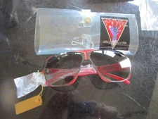 Barney's New York Lady Gaga's Workshop Red sunglasses with plastic case