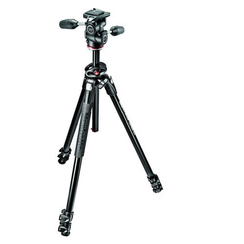 Manfrotto Treppiede con Testa 10 Kg SERIE 290 Kit Dual con Testa 3 Vie Black - Foto 1 di 4