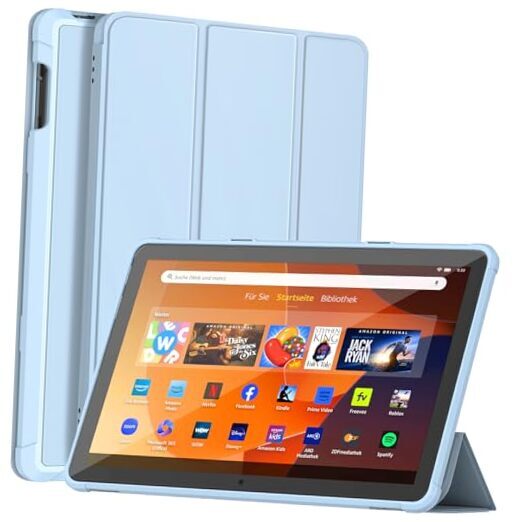 Fire HD 10 Tablet Case (13th Gen, 2023),  Dual Angle Lightweight Sky Blue