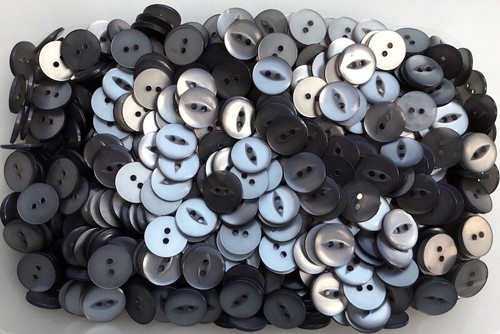 Buttons 16mm 26L Round Fisheye Button Various Colours 2 Hole Fish Eye Knitting - Picture 26 of 37