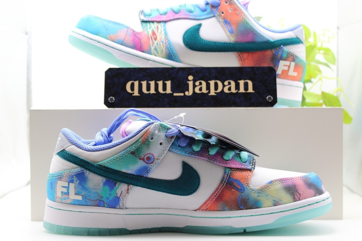 Futura × Nike SB Dunk Low　mens27cm Nike SB Dunk Low Futura Laboratories Bleached Aqua Men's