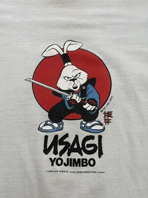 Vintage Usagi Yojimbo T-Shirt Comic Images (size XL) ORIGINAL Stan