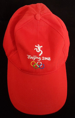 Beijing 2008 Olympic Cap. New without Tags. Very Lightweight Material. Red.
