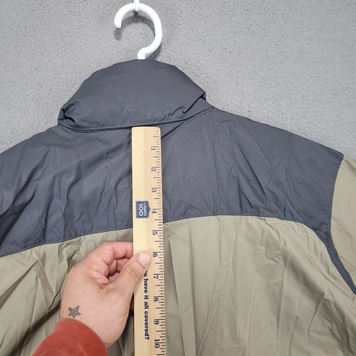 Columbia Jacket Mens Extra Large Beige Windbreaker Hooded Lightweight Gorpcore - Picture 9 of 12