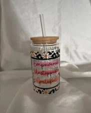 Empowered Unstoppable Grateful 16oz Libby Cup