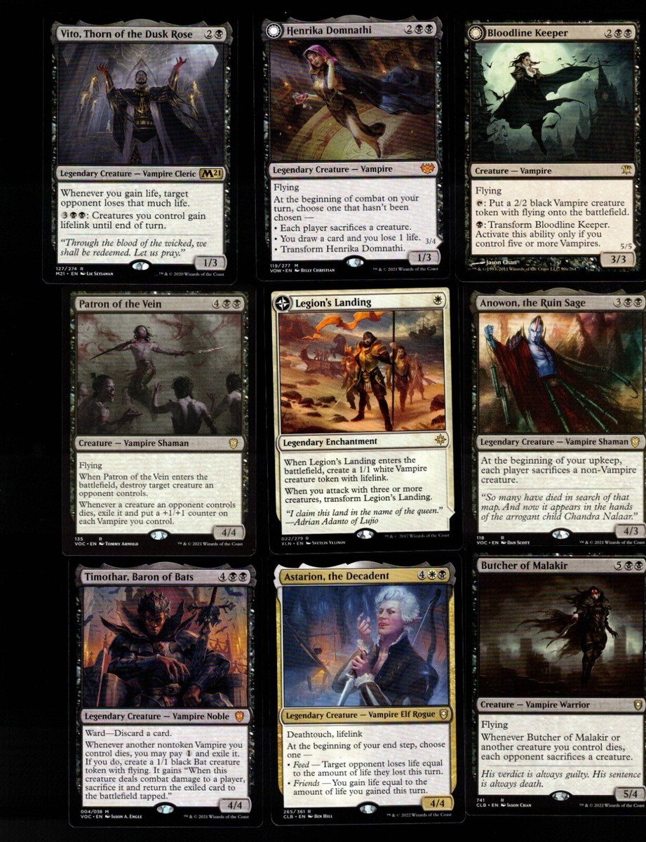Vampires & Lifelink-100 Card Magic the Gathering Commander Deck