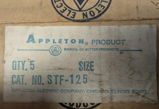Appleton STF-125,  Liquidtight Grounding Ferrule, 1-1/4", Box of 5