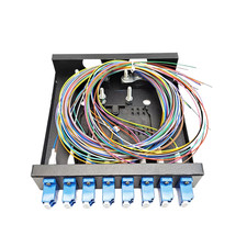 Optical Patch Panel Fiber Optic Terminal Box 8 Core Desktop LC Adapter Pigtail