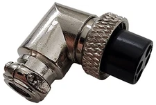 Workman C4R Right Angle Female 4-Pin CB Radio Microphone Plug End C-4R