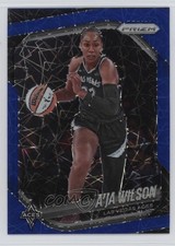 2025 Panini Prizm WNBA Blue Velocity Prizm A'ja Wilson #76 1c7