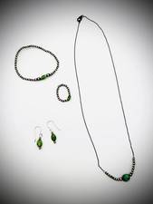 STERLING SONORAN GOLD TURQUOISE LOT - 4pc