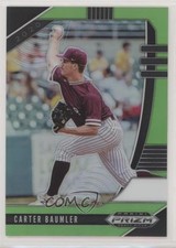 2020 Panini Prizm Draft Picks Lime Green Prizm 17/75 Carter Baumler #PDP133 2b2