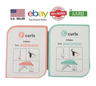 Lashnol Dolphin Lash Lift Rods|Professional Silicone Perm Pads|C & F Curls 2pair