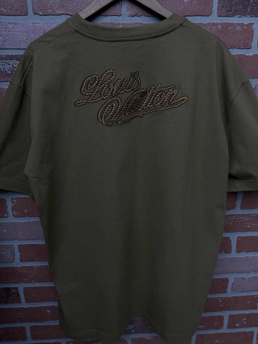 LOUIS VUITTON T-Shirt LV Tee Cotton Brown “Lovers” XXL 100
