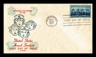 DR JIM STAMPS US COVER WOMEN IN ARMED SERVICES FDC SCOTT 1013 THERMOGRAPHED