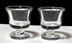 Steuben Glass Signed Petite Urn Twist Stem (2)