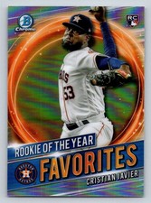 2021 Bowman Chrome Rookie of the Year #RRYCJ Cristian Javier (ref 194137)