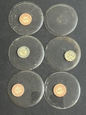 LOT OF 6 GLASS POCKET WATCH CRYSTALS SIZE 20 REPLACEMENT PARTS