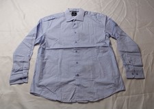 Ben Sherman Men's Long Sleeve Slim Fit Stretch Dress Shirt AC2 Blue Size: XL NWT