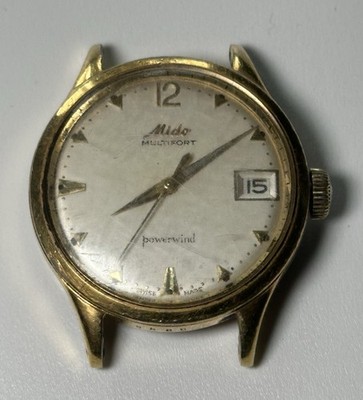 Mido Multifort Powerwin Stainless Steel Gold Plated Swiss Watch | RUNS