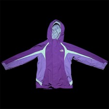 The North Face Waterproof Hyvent Girls Youth Hooded Full Zip Coat Jacket M