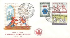 158986) Fechten 7 verschiedene Blg aus mehreren L&auml;ndern