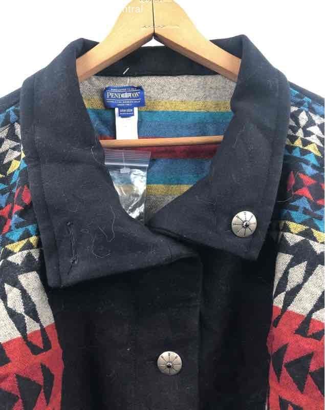 Pendleton Womens Multicolor Geometric Wool Snap F… - image 3