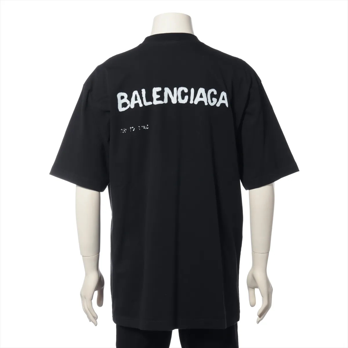 Balenciaga 22 years Cotton T-shirt XS Men's Black  641675 There is a scuff thumbnail 2